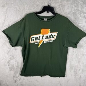 Get Lade Shirt Mens XL Green Parody Graphic Funny Lust Quencher Delta Pro Weight